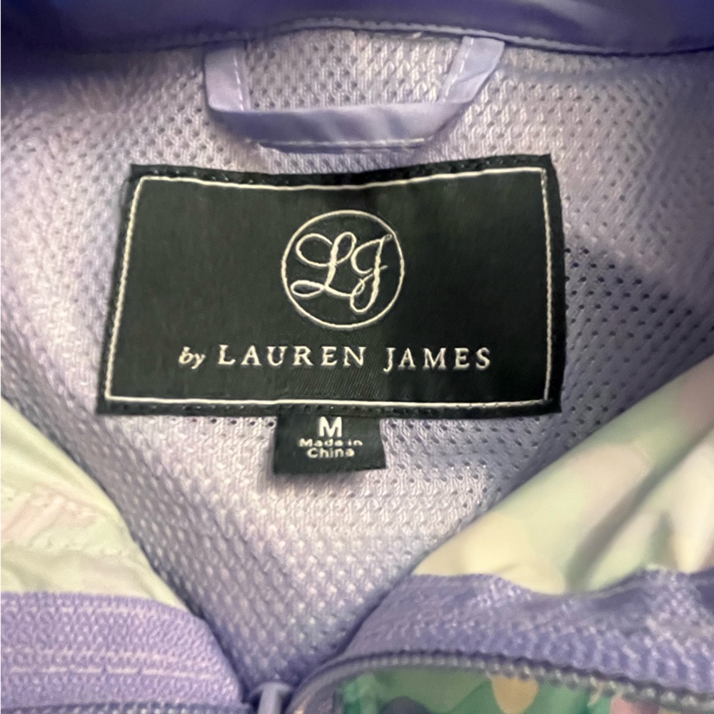 Lauren James multicolored quarter- zip rain jacket - Picture 2 of 3